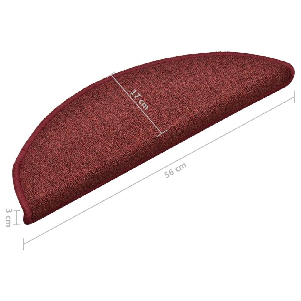 Symbolbild für Treppenmatten 15 Stk. Rot 56x17x3 cm