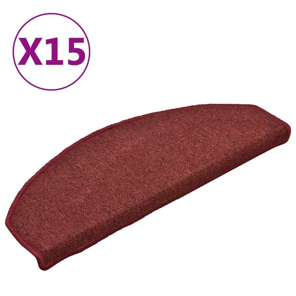 Treppenmatten 15 Stk. Rot 65x24x4 cm-1