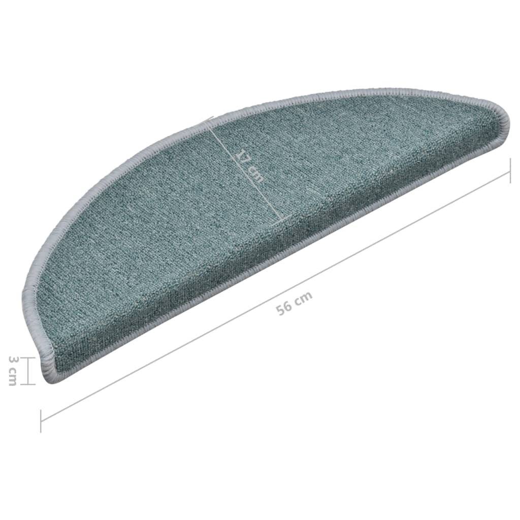Symbolbild für Treppenmatten 15 Stk. Blau 56x17x3 cm