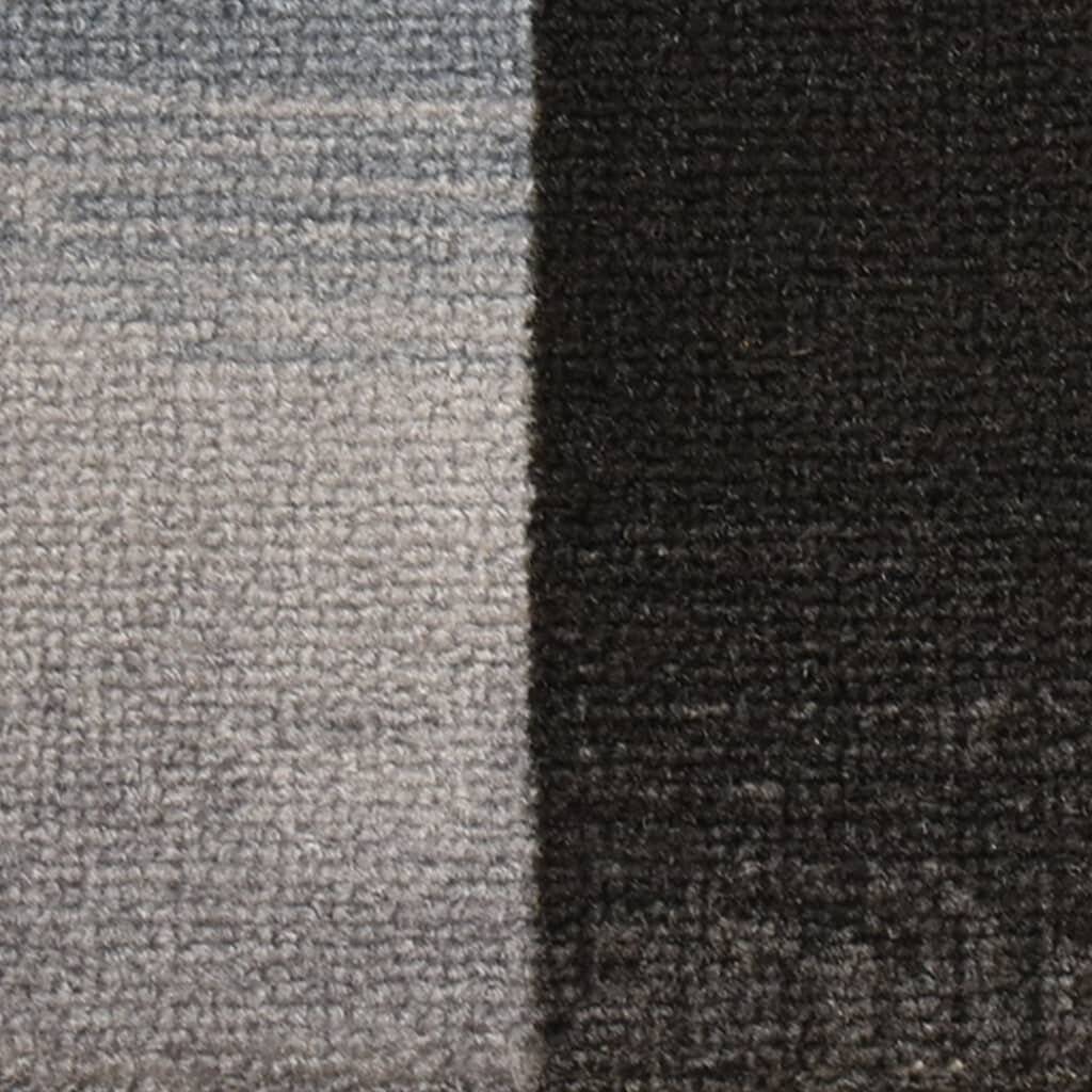 Treppenmatten Selbstklebend 15 Stk. Schwarz und Grau 65x21x4 cm-2