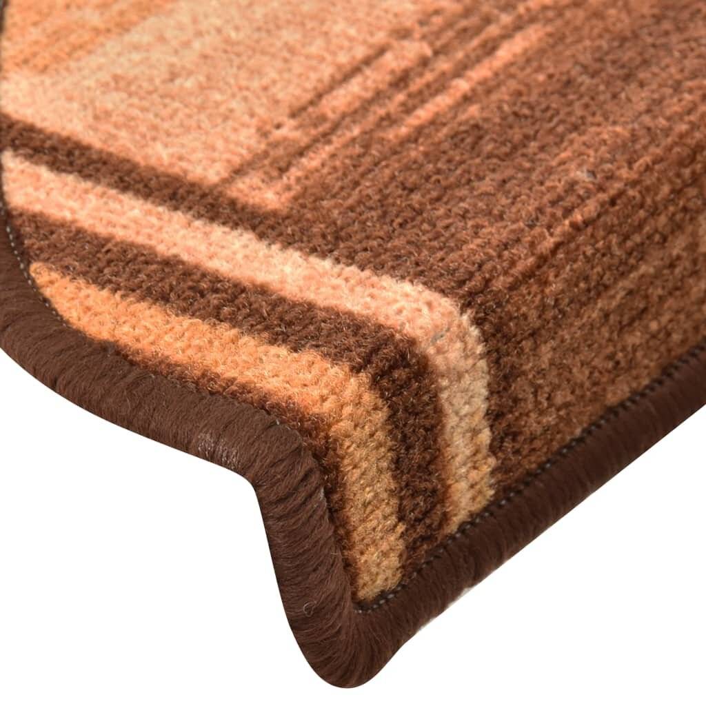 Treppenmatten Selbstklebend 15 Stk. Braun 65x21x4 cm-5