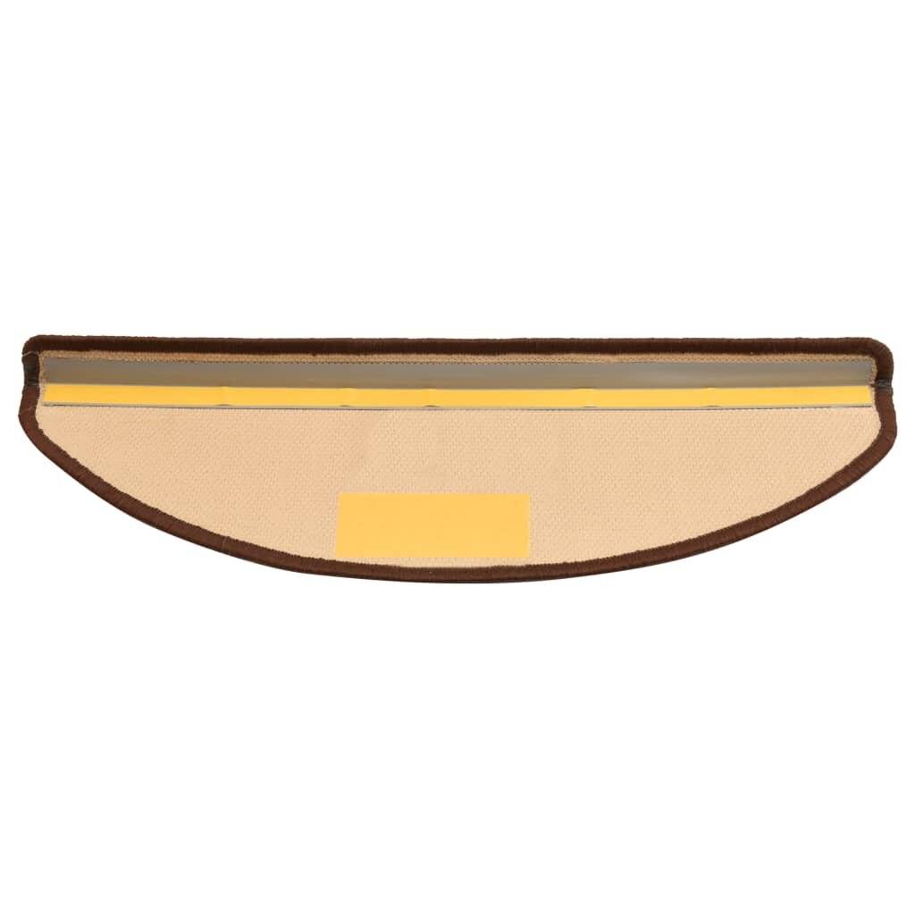 Treppenmatten Selbstklebend 15 Stk. Braun 65x21x4 cm-6