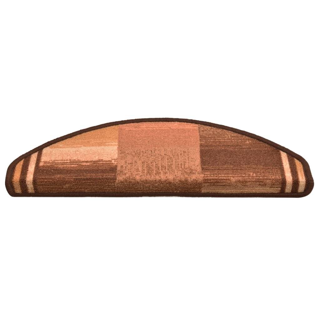 Treppenmatten Selbstklebend 15 Stk. Braun 65x21x4 cm-3