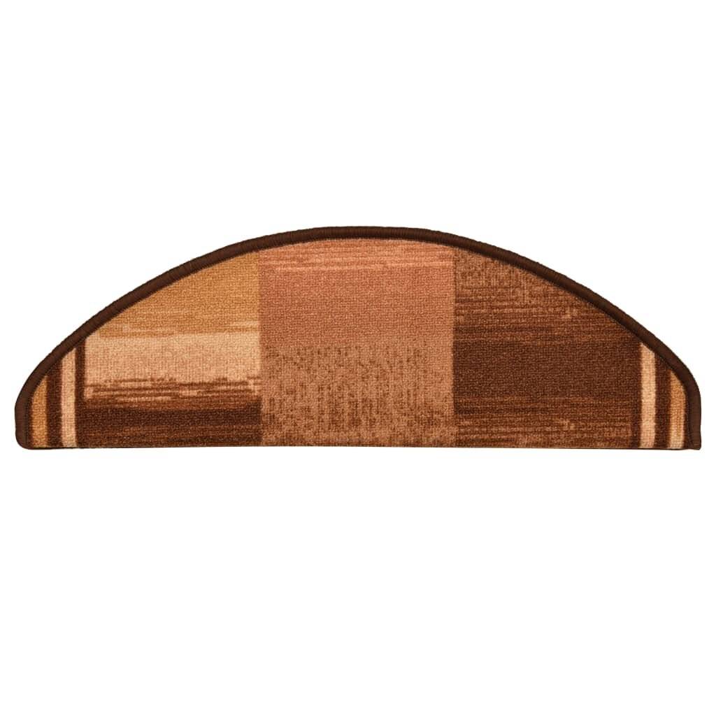 Treppenmatten Selbstklebend 15 Stk. Braun 65x21x4 cm-4