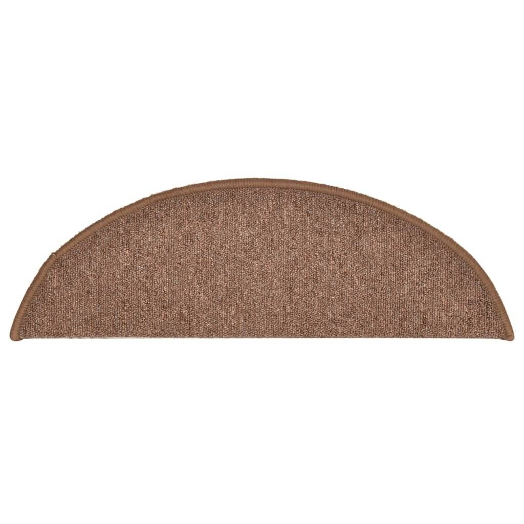 Treppenmatten 15 Stk. Braun 56x17x3 cm-5