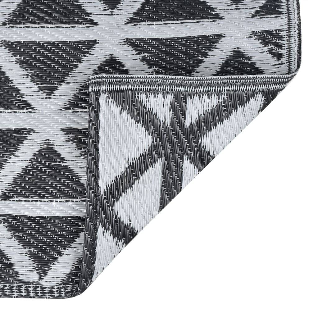 vidaXL Outdoor-Teppich ARAKIL Schwarz 120x180 cm PP-5
