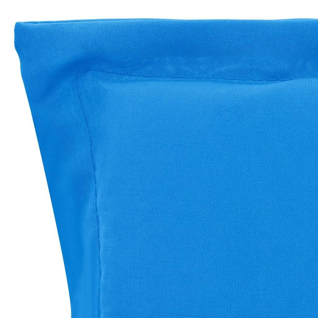 Gartenstuhl Auflage 2 Stk. Blau 100 x 50 x 3 cm-5