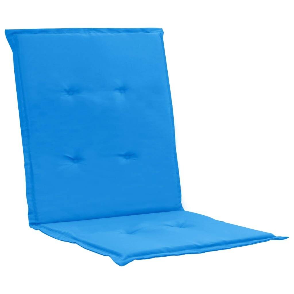 Gartenstuhl Auflage 2 Stk. Blau 100 x 50 x 3 cm-2