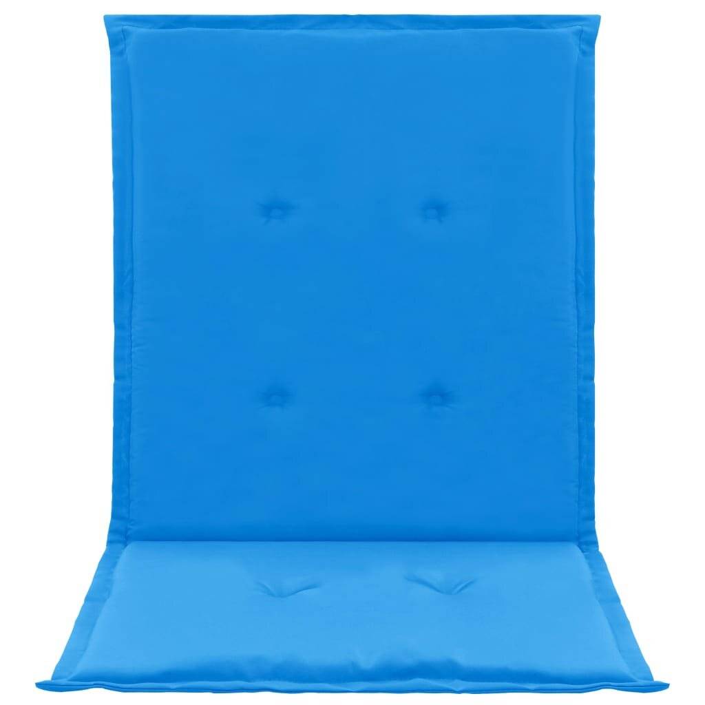 Gartenstuhl Auflage 2 Stk. Blau 100 x 50 x 3 cm-3