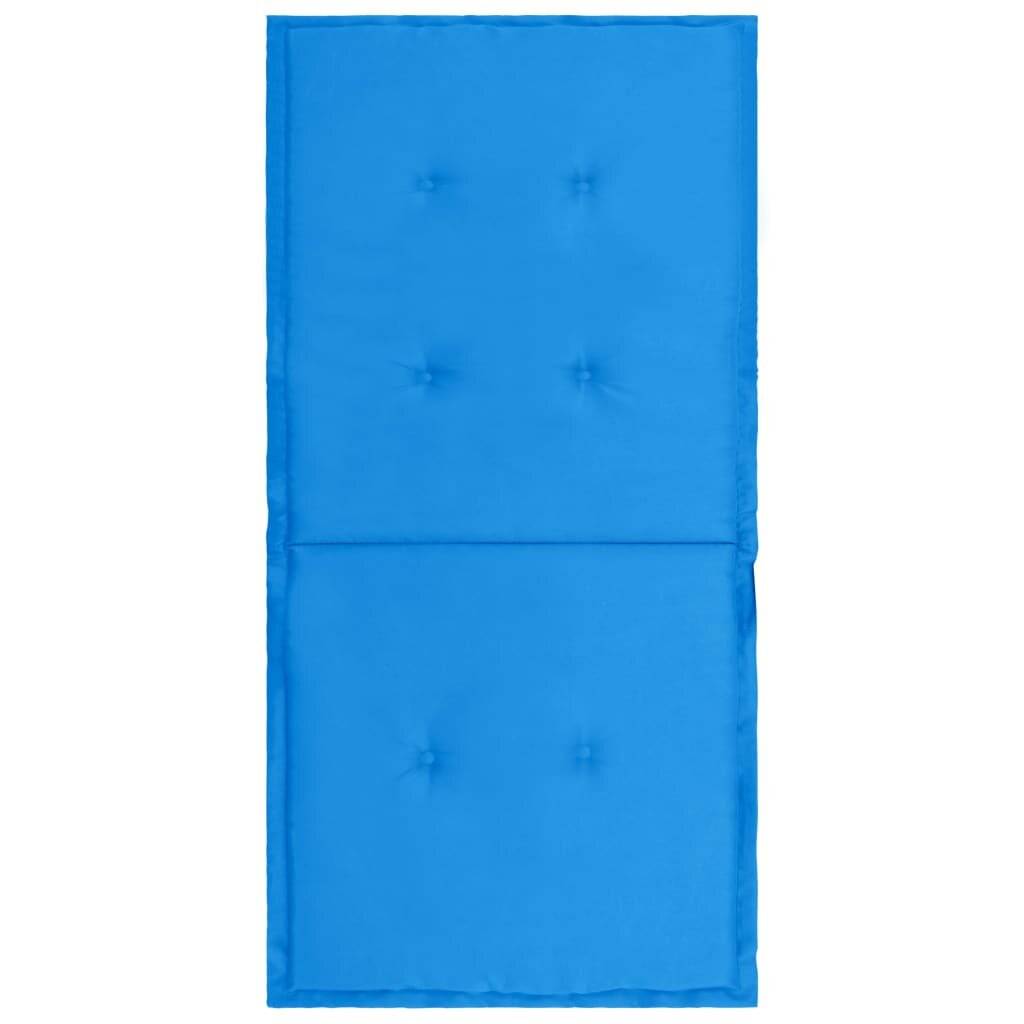 Gartenstuhl Auflage 2 Stk. Blau 100 x 50 x 3 cm-4