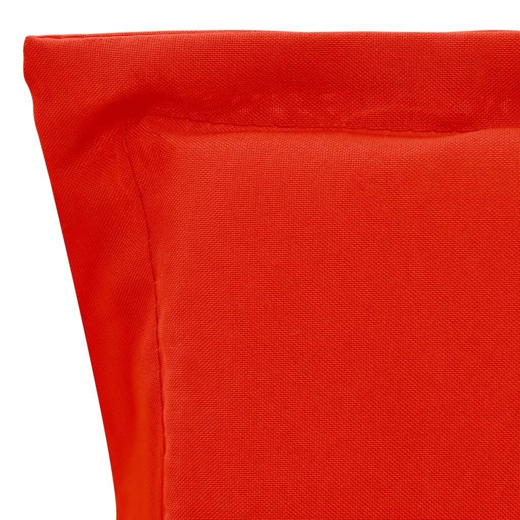 Gartenstuhl Auflage 4 Stk. Rot 100 x 50 x 3 cm-5
