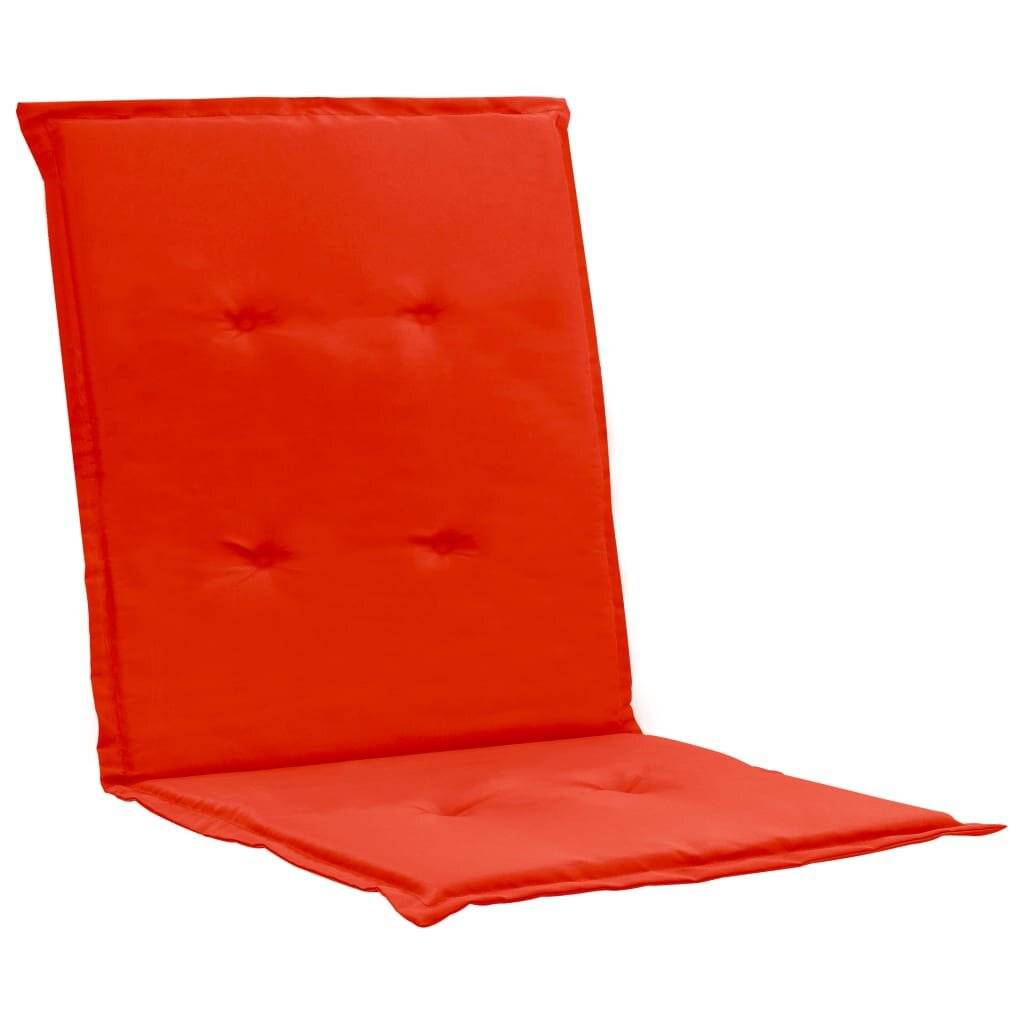 Gartenstuhl Auflage 4 Stk. Rot 100 x 50 x 3 cm-2