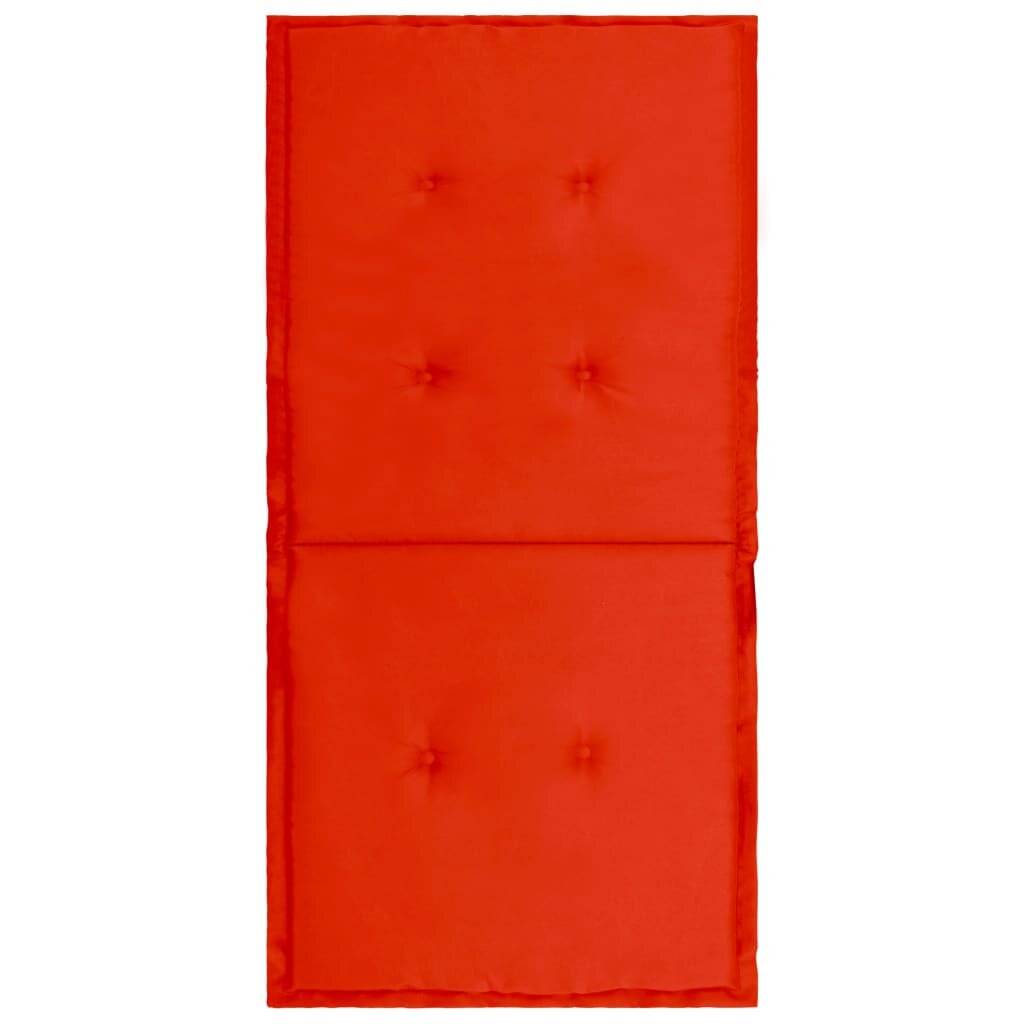 Gartenstuhl Auflage 4 Stk. Rot 100 x 50 x 3 cm-4
