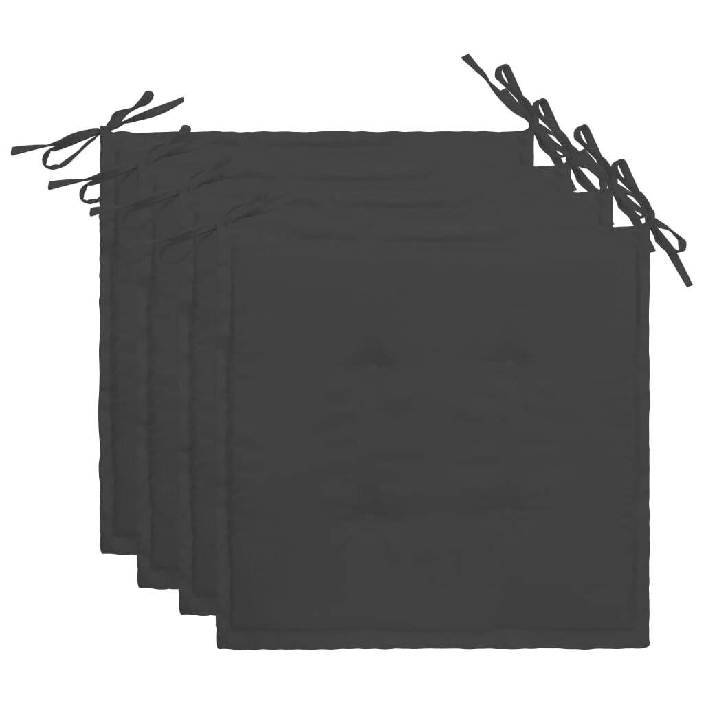Gartenstuhl-Kissen 4 Stk. Anthrazit 40×40×3 cm-0