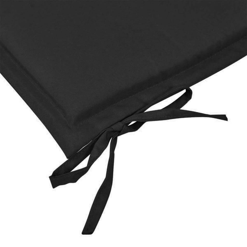 vidaXL Gartenbank-Auflage Schwarz 150x50x4 cm Oxford-Gewebe-5