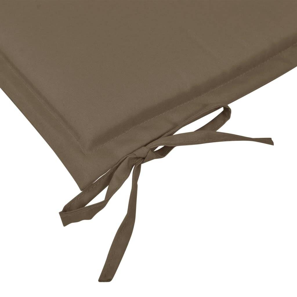 vidaXL Gartenbank-Auflage Taupe 100x50x4 cm Oxford-Gewebe-5