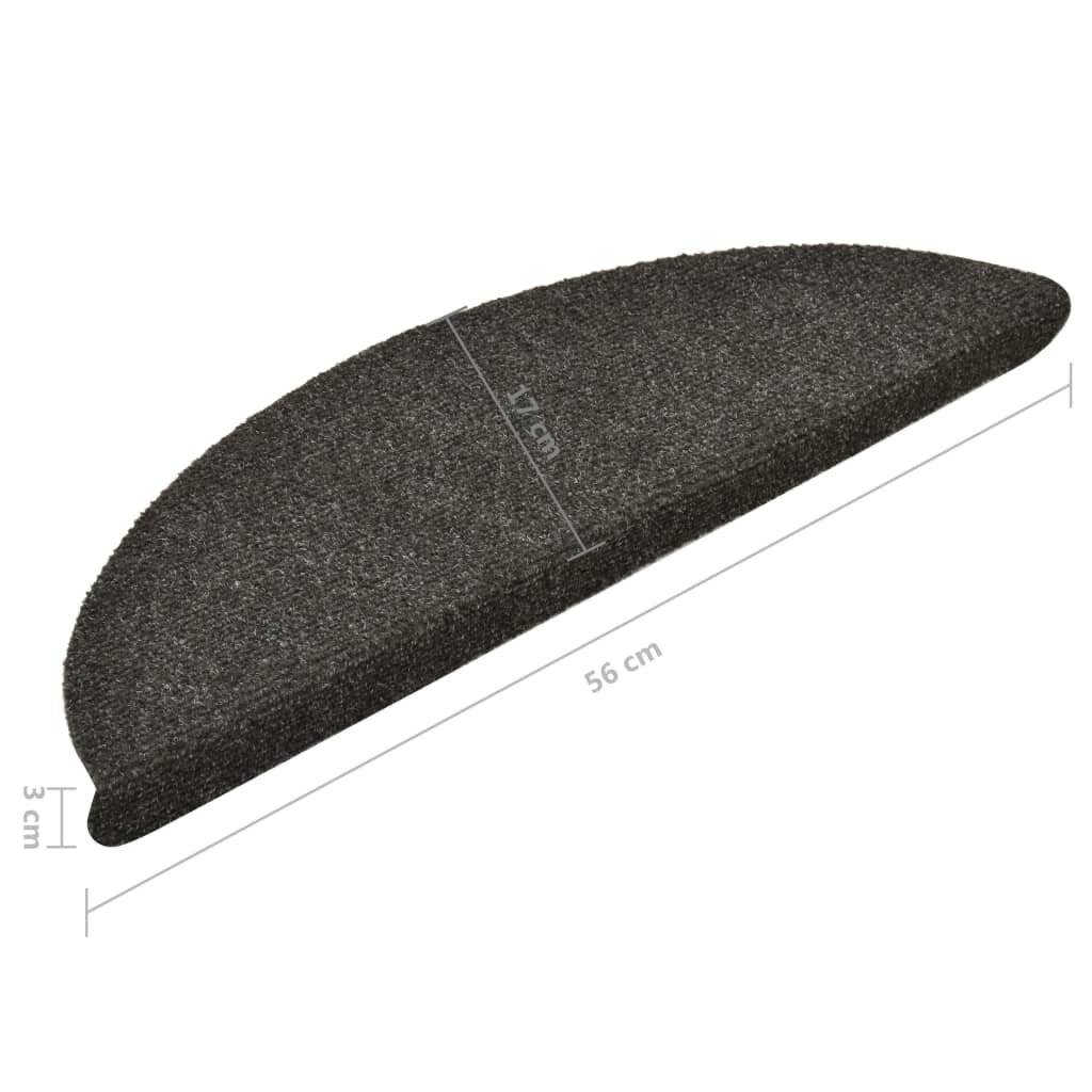 Selbstklebende Treppenmatten 15 Stk. Hellbraun 56x17x3cm-6