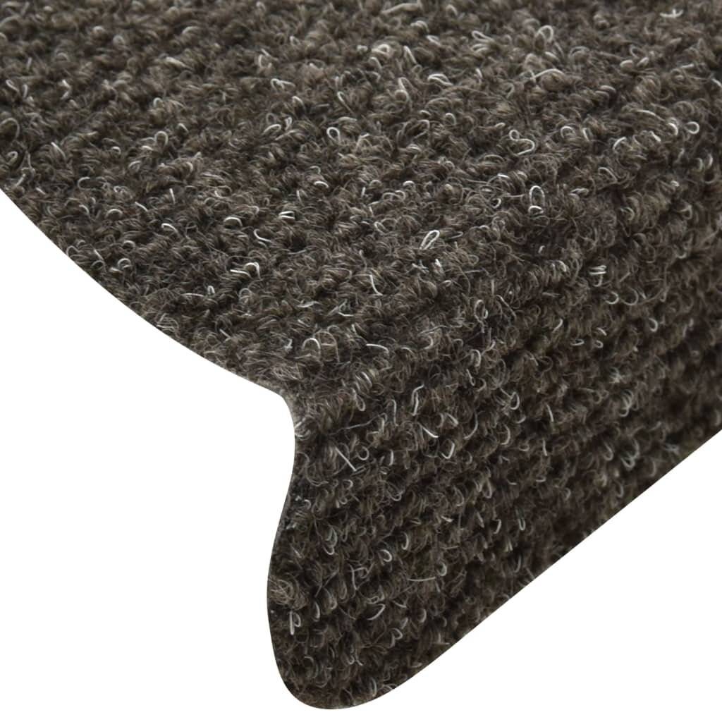 Selbstklebende Treppenmatten 15 Stk. Hellbraun 65x21x4cm-5