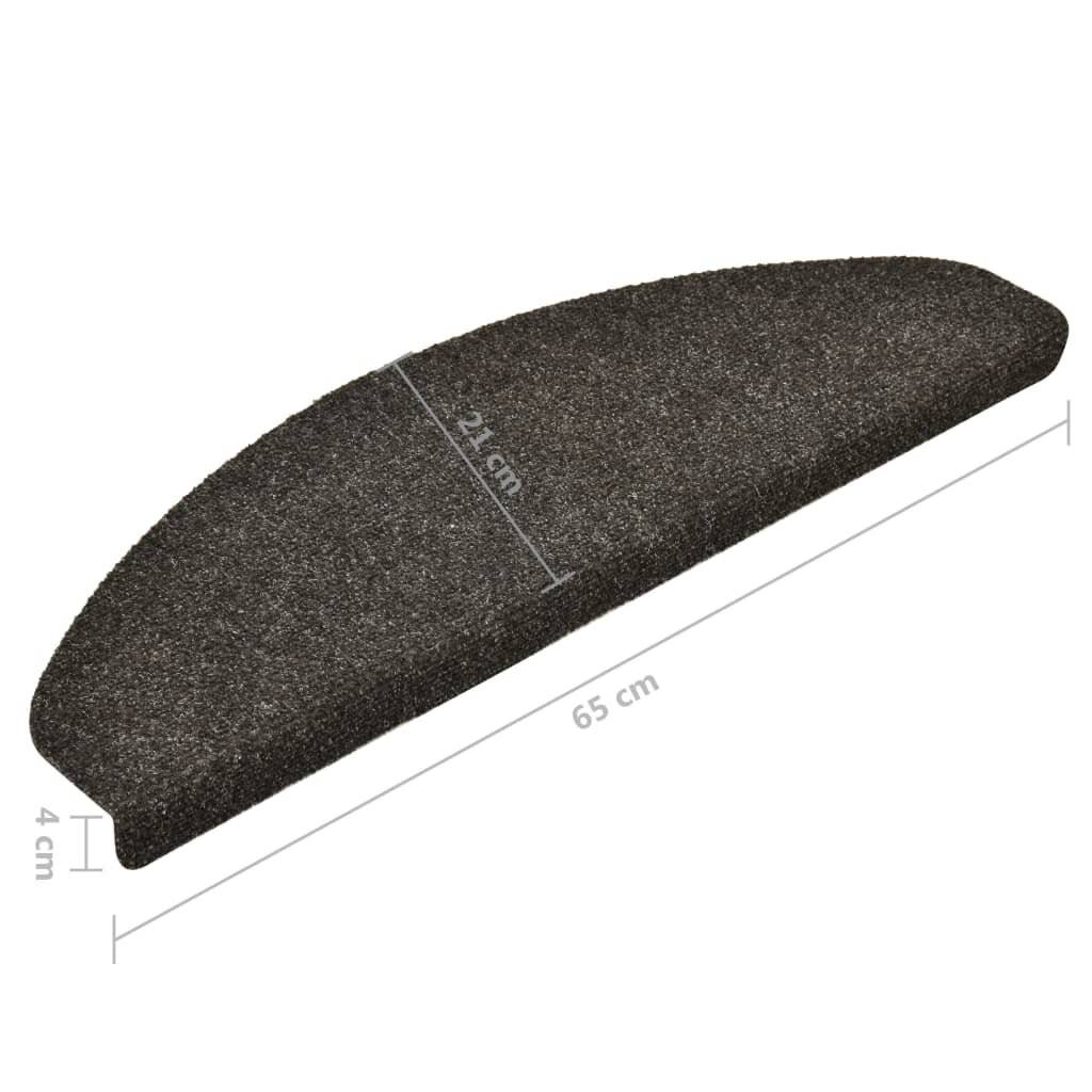 Selbstklebende Treppenmatten 15 Stk. Hellbraun 65x21x4cm-6