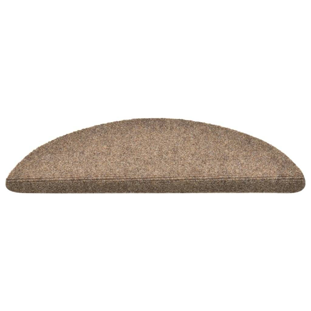 Treppenmatten Selbstklebend 15 Stk. Creme 56x17x3cm Nadelvlies-3