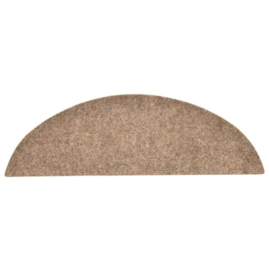 Treppenmatten Selbstklebend 15 Stk. Creme 56x17x3cm Nadelvlies-4