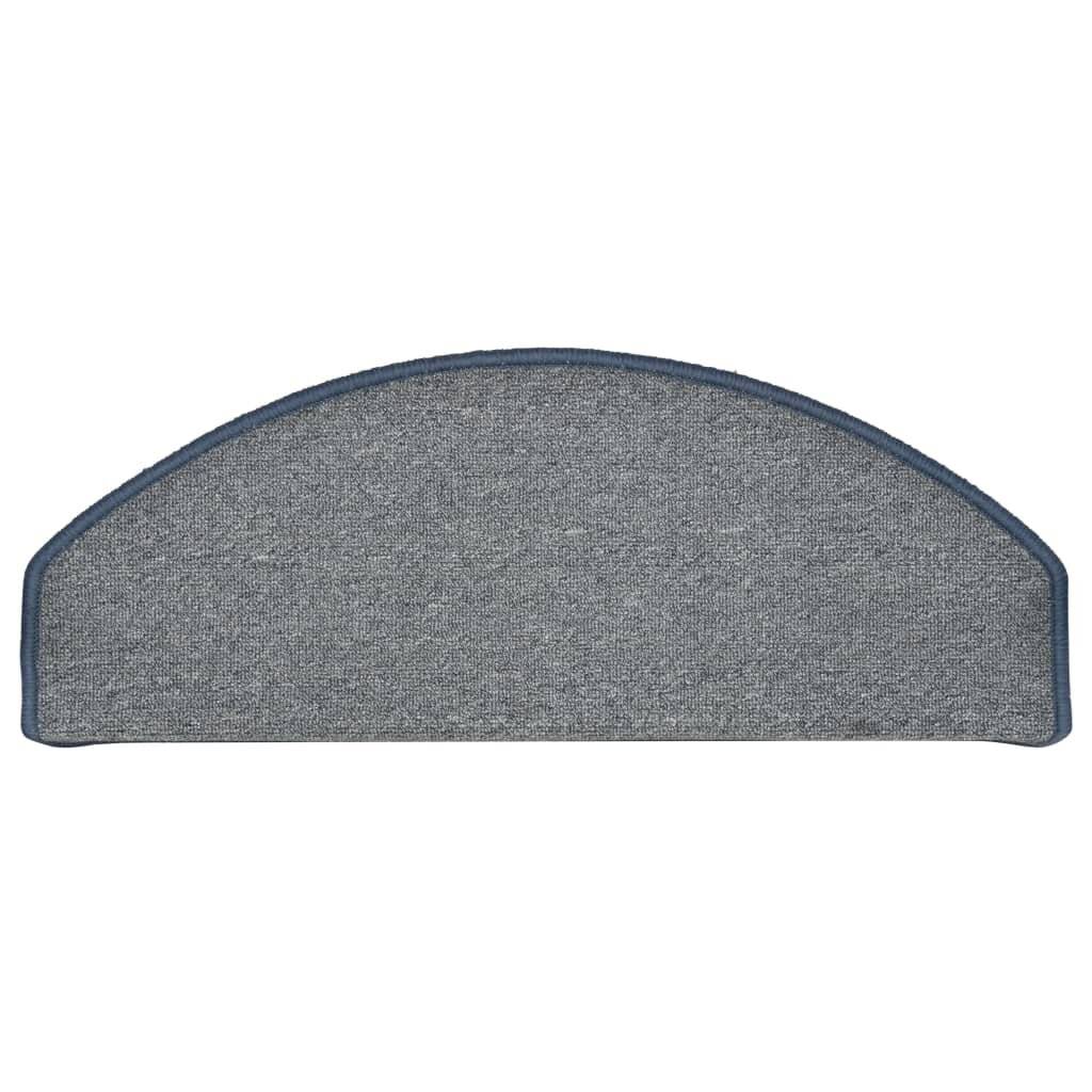 Treppenmatten 15 Stk. Hellgrau und Blau 65x24x4 cm-5