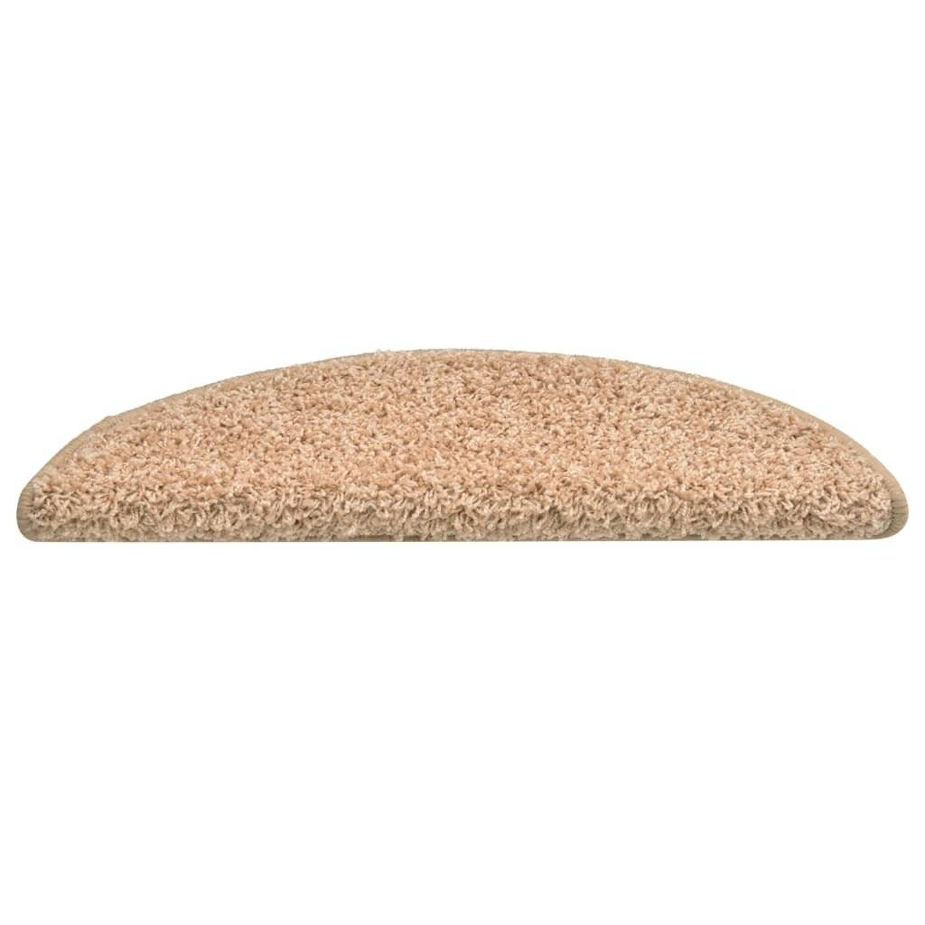 Treppenmatten 15 Stk. Golden 56x17x3 cm-5