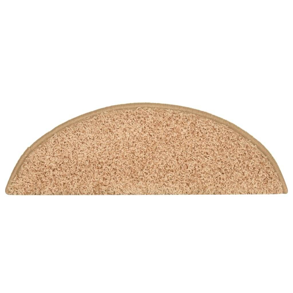Treppenmatten 15 Stk. Golden 56x17x3 cm-4