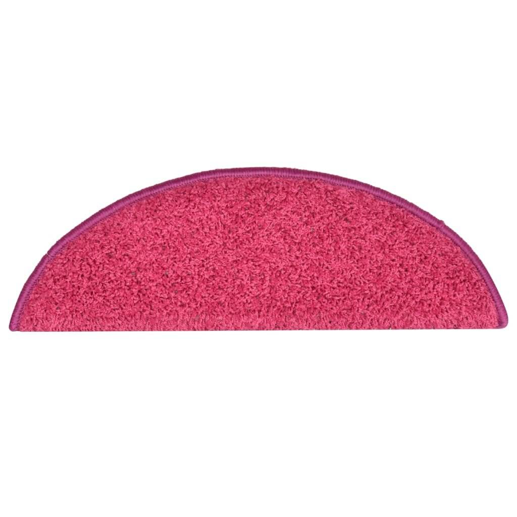 Treppenmatten 15 Stk. Rosa 56x17x3 cm-5