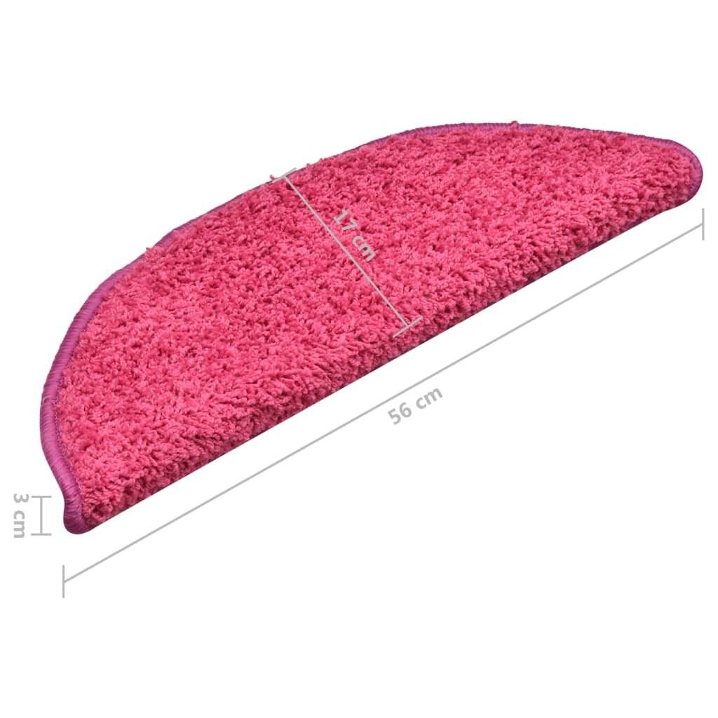 Symbolbild für Treppenmatten 15 Stk. Rosa 56x17x3 cm