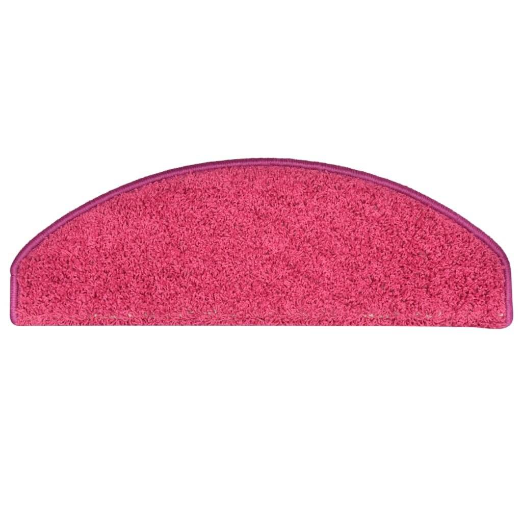 Treppenmatten 15 Stk. Rosa 65x21x4 cm-5