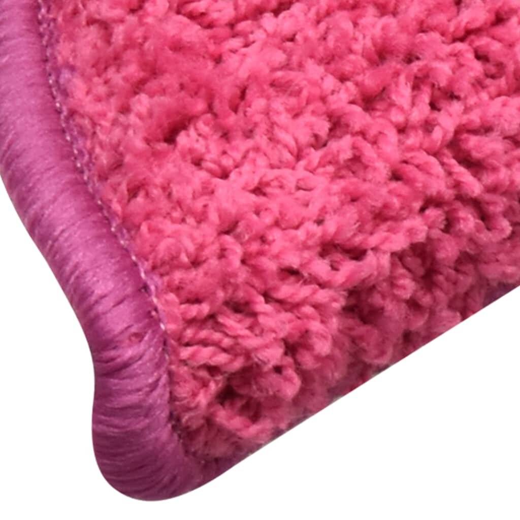 Treppenmatten 15 Stk. Rosa 65x21x4 cm-6