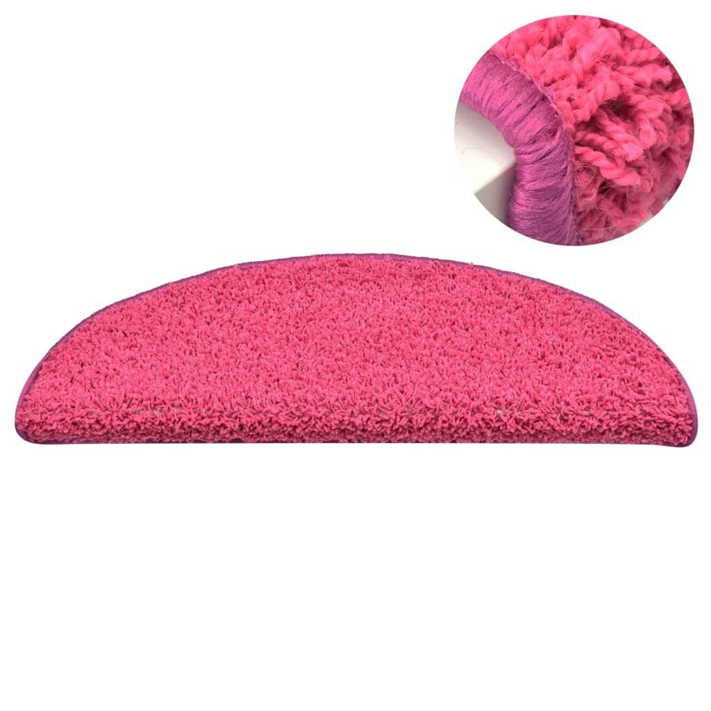 Treppenmatten 15 Stk. Rosa 65x21x4 cm-3