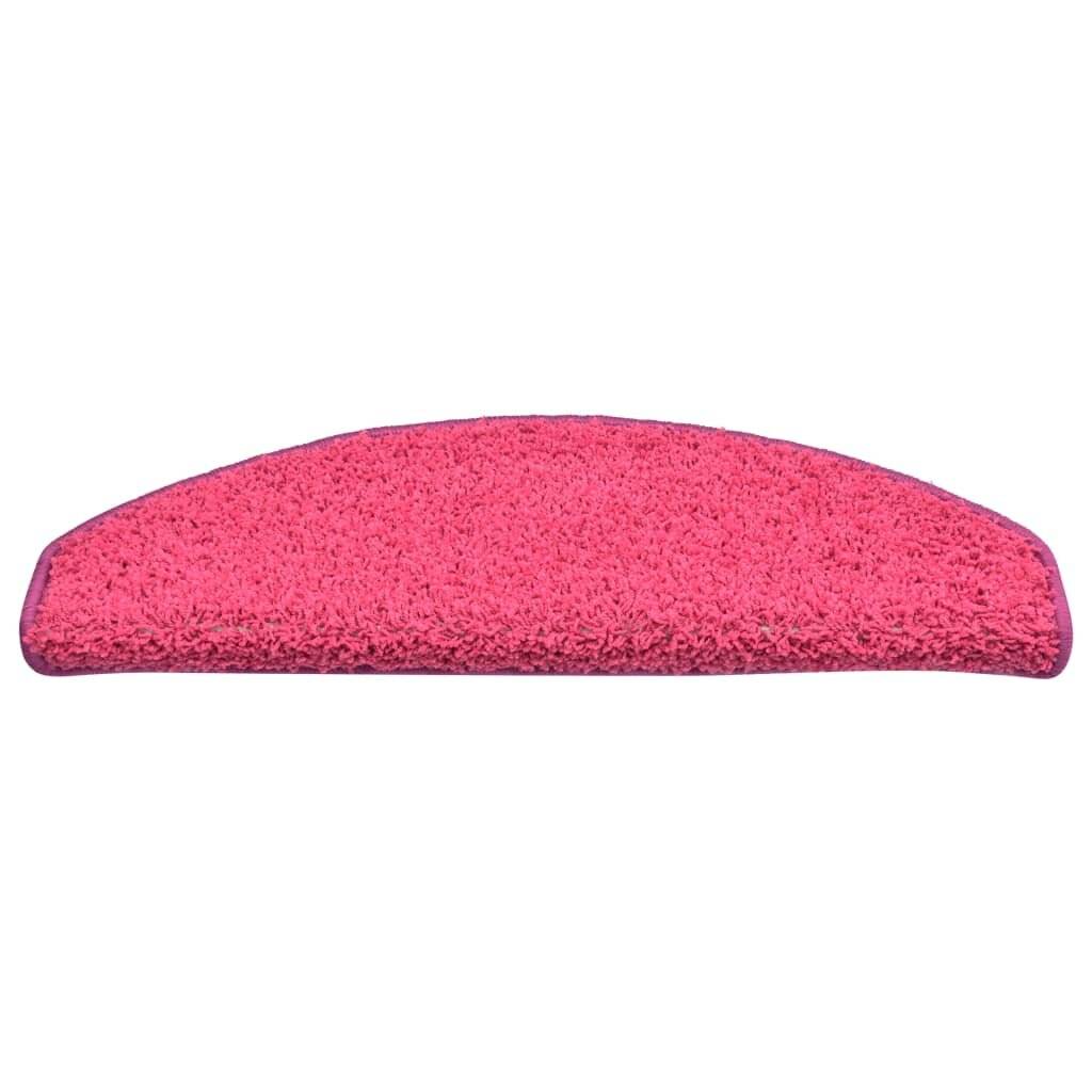Treppenmatten 15 Stk. Rosa 65x21x4 cm-4