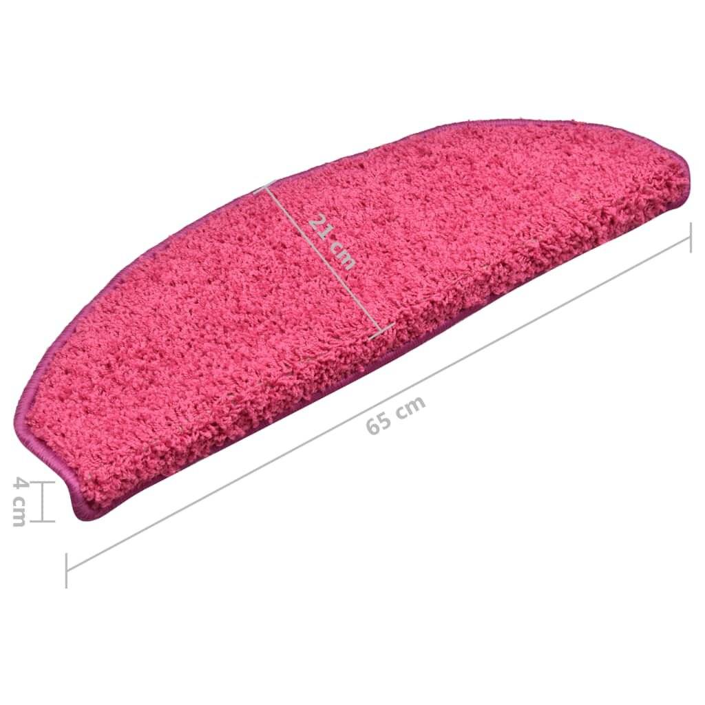 Symbolbild für Treppenmatten 15 Stk. Rosa 65x21x4 cm