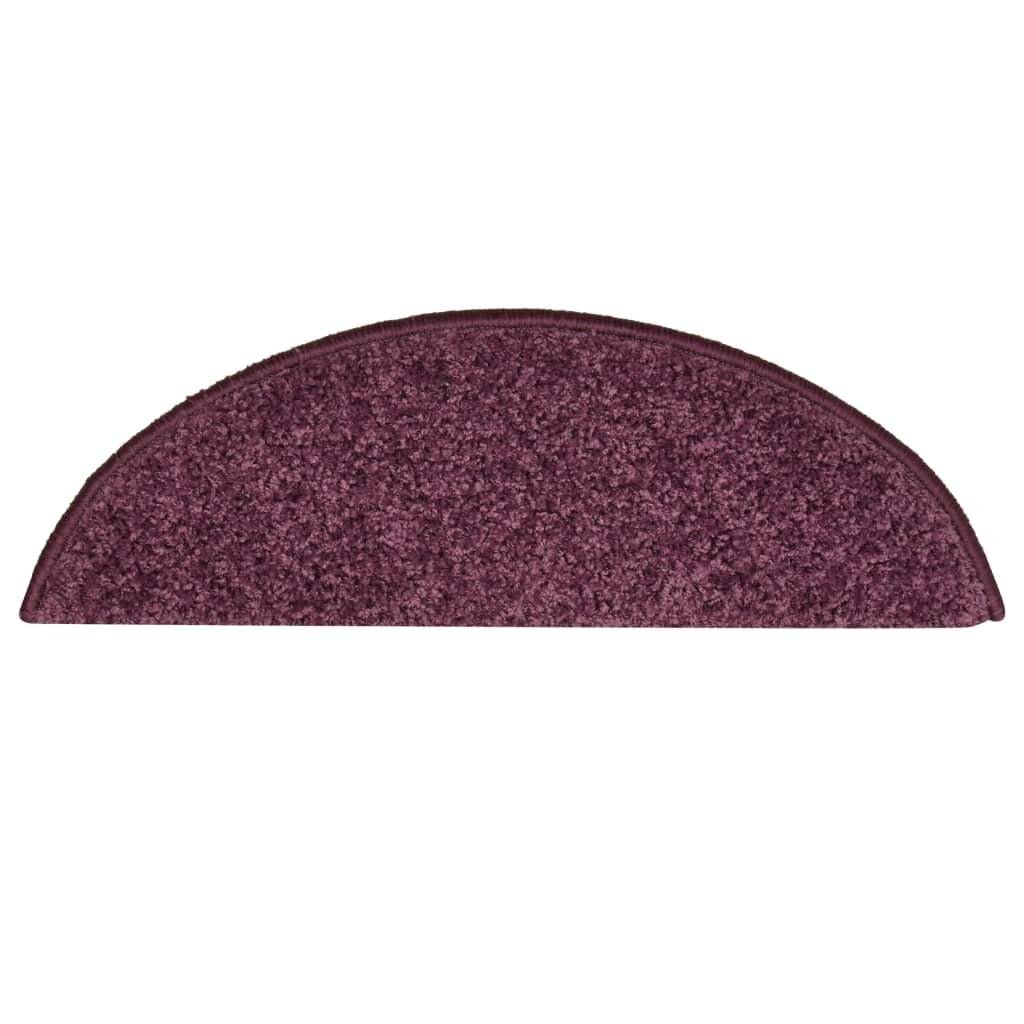 Treppenmatten 15 Stk. Dunkelviolett 56x17x3 cm-5