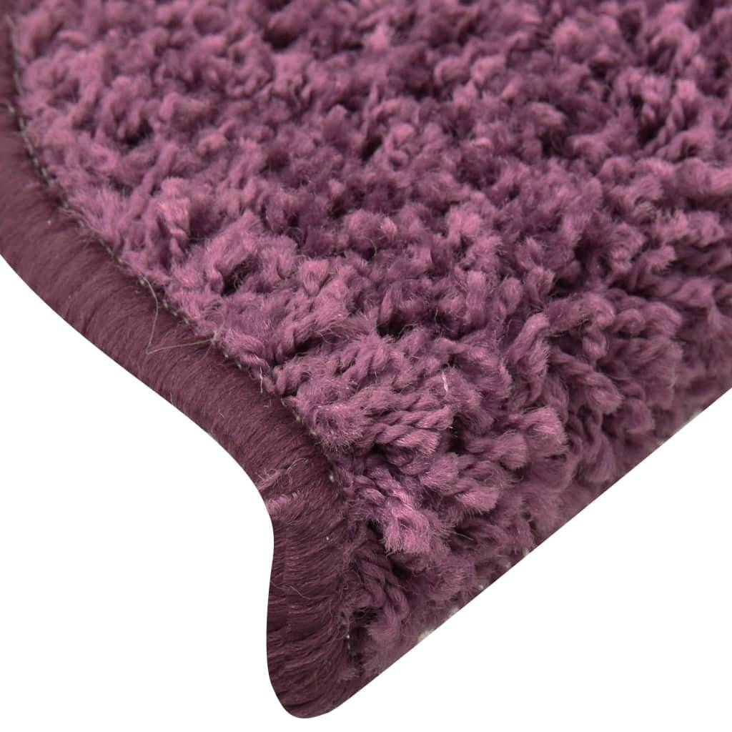 Treppenmatten 15 Stk. Dunkelviolett 56x17x3 cm-6