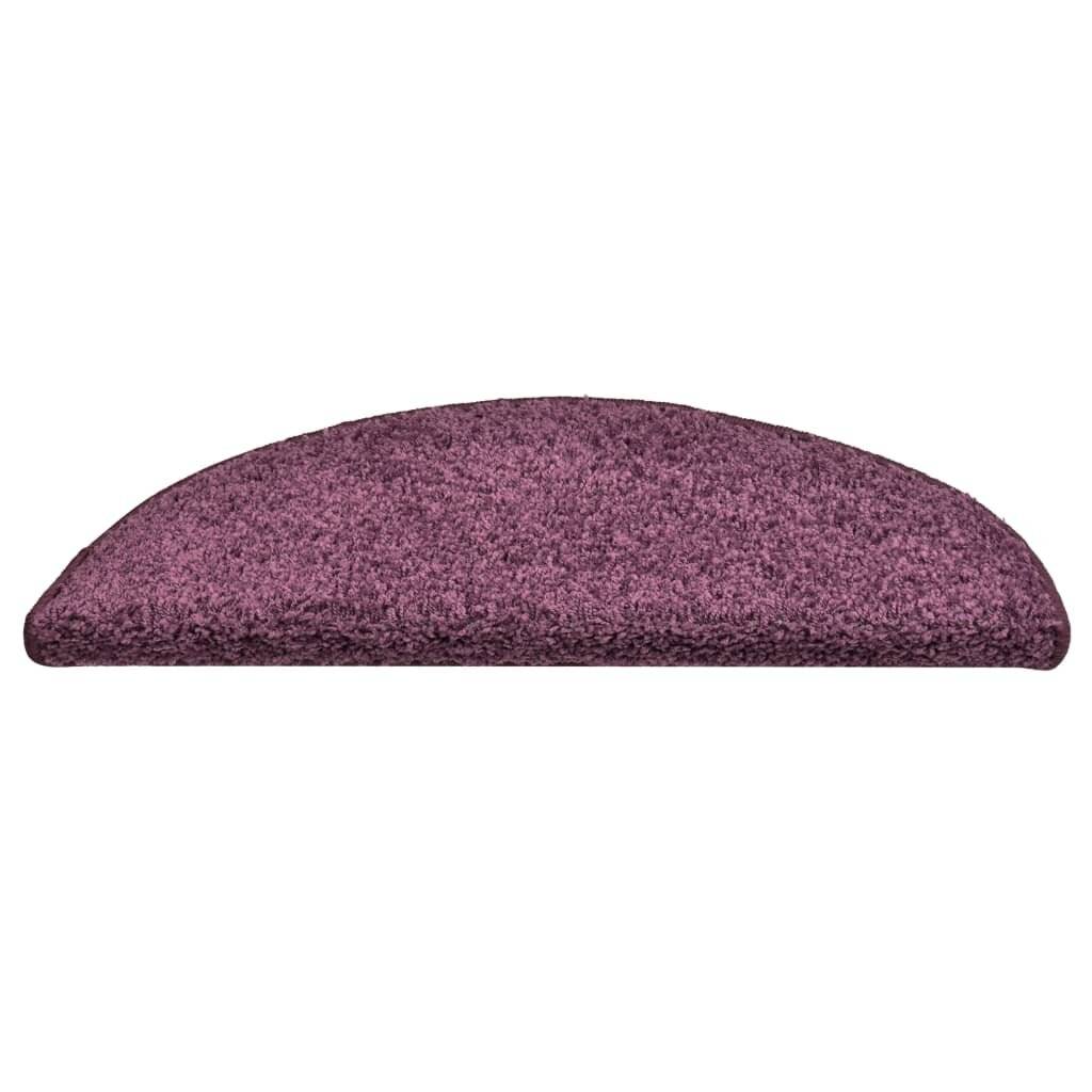 Treppenmatten 15 Stk. Dunkelviolett 56x17x3 cm-4