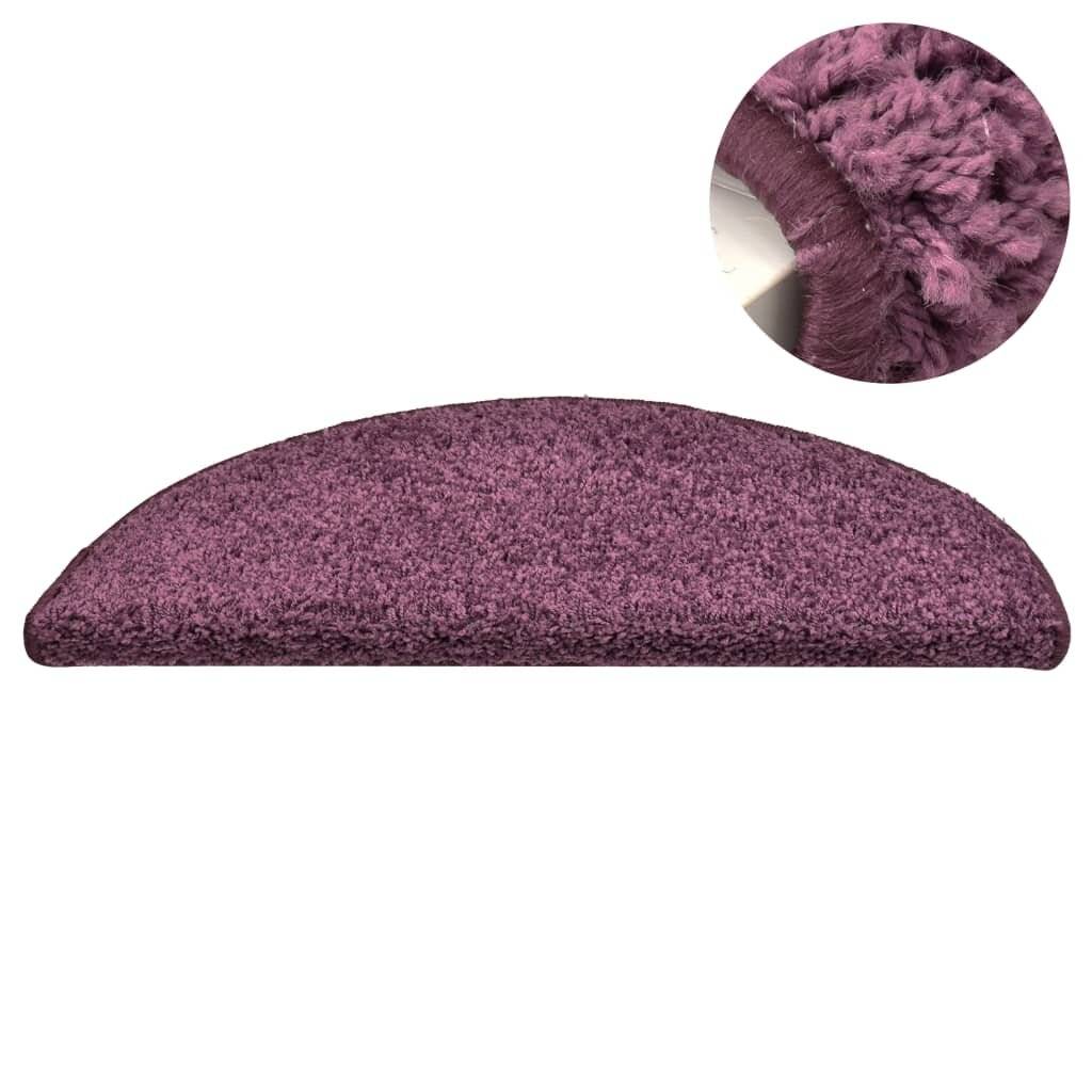 Treppenmatten 15 Stk. Dunkelviolett 65x21x4 cm-3