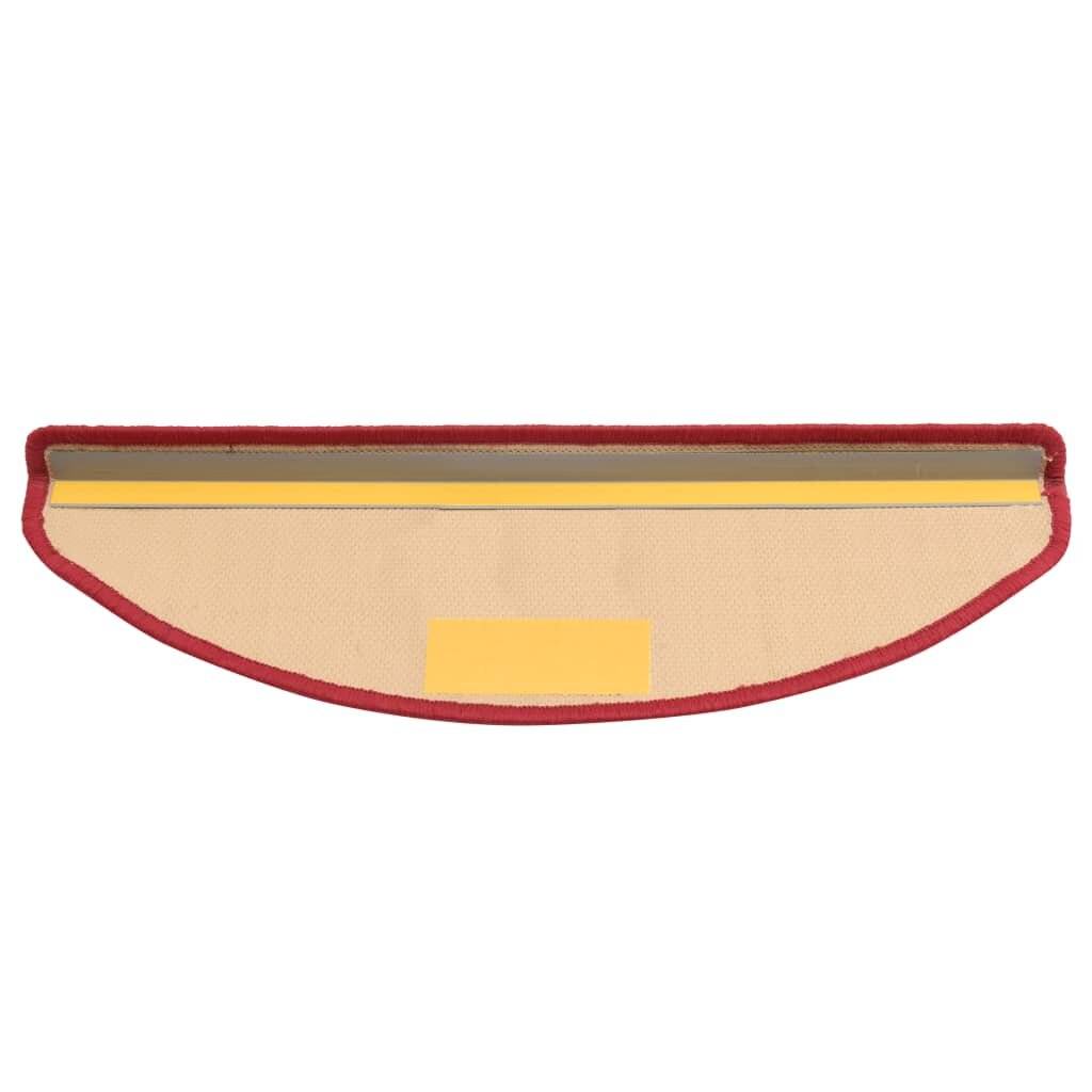 Treppenmatten Selbstklebend 15 Stk. Rot 65x21x4 cm-6