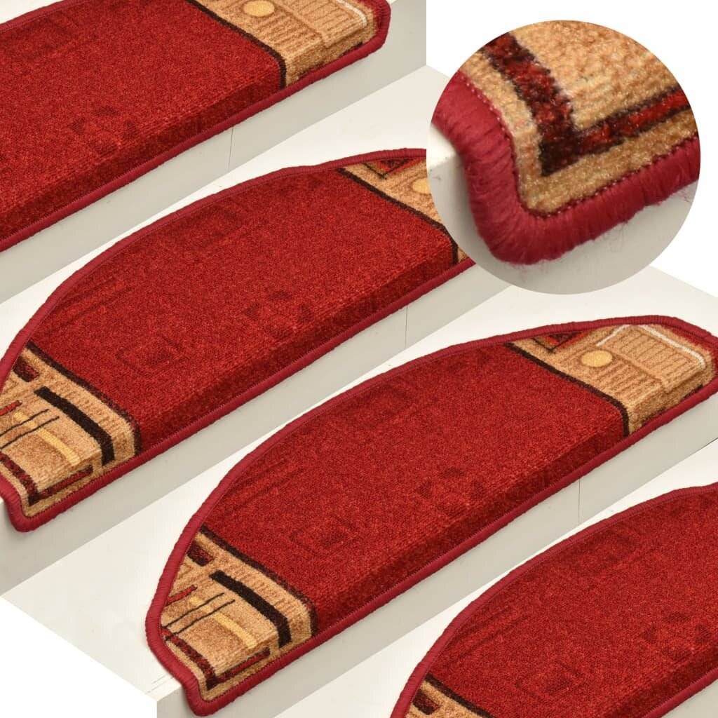 Treppenmatten Selbstklebend 15 Stk. Rot 65x21x4 cm-0