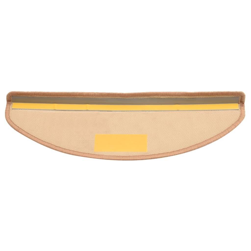 Treppenmatten Selbstklebend 15 Stk. Beige 65x21x4 cm-6