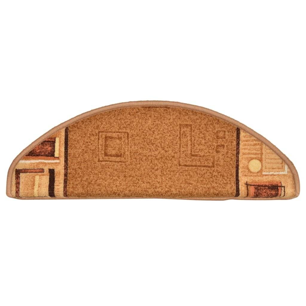 Treppenmatten Selbstklebend 15 Stk. Beige 65x21x4 cm-4