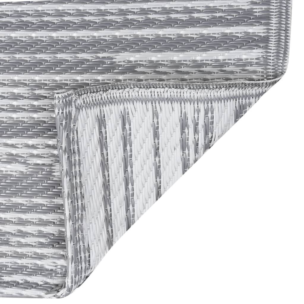 vidaXL Outdoor-Teppich ARAKIL Grau 190x290 cm PP-5