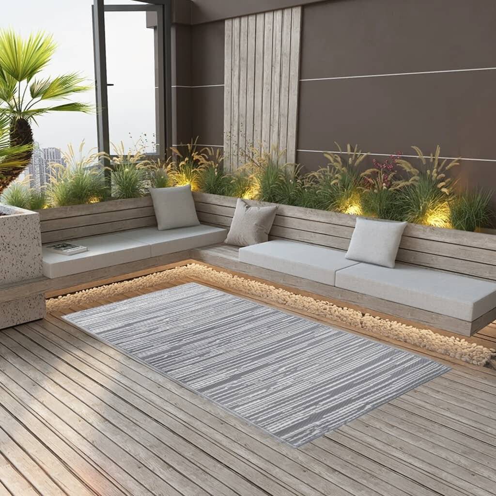 Outdoor-Teppich Grau 120x180 cm PP-0