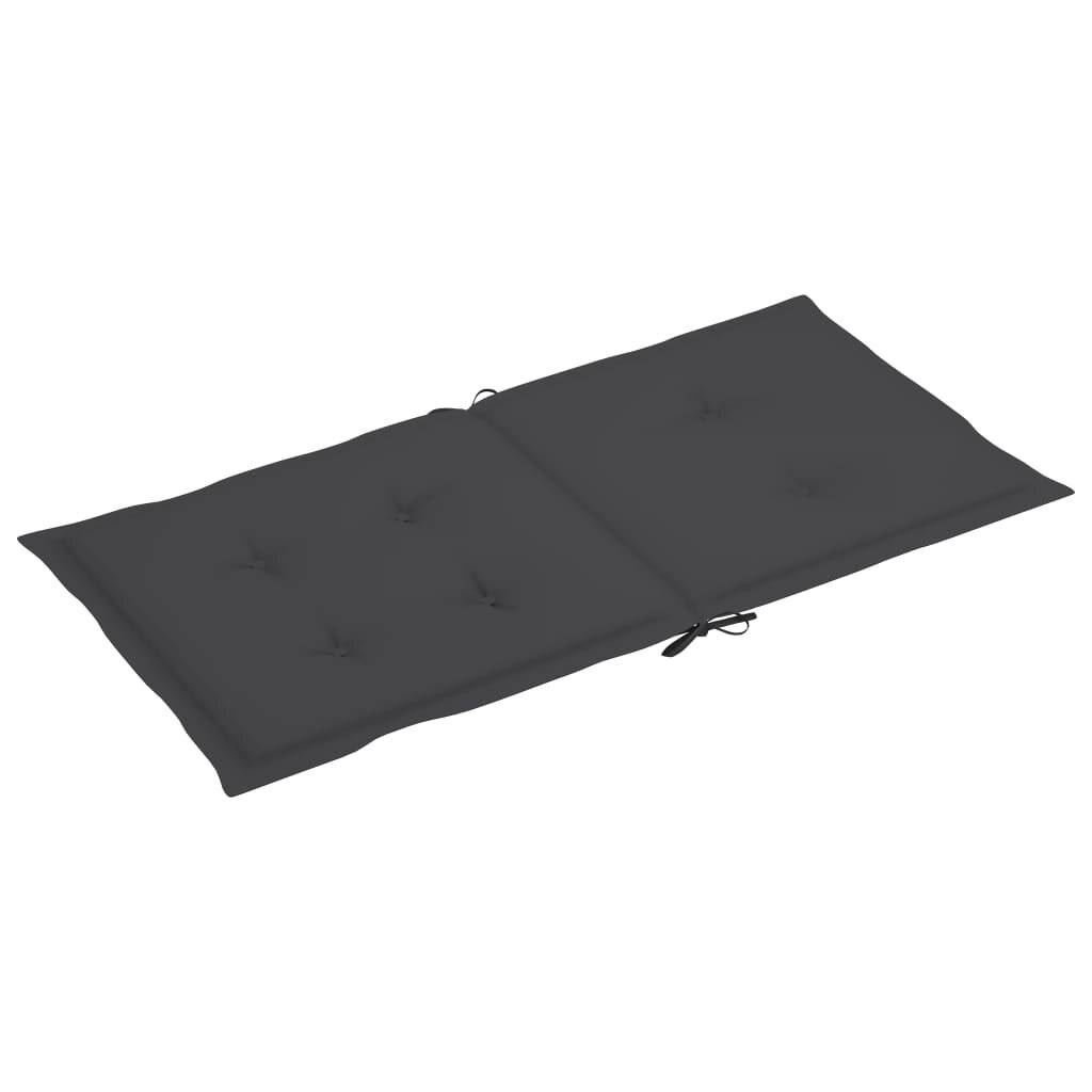 Gartenstuhlauflagen 6 Stk. Anthrazit 100x50x4 cm-2