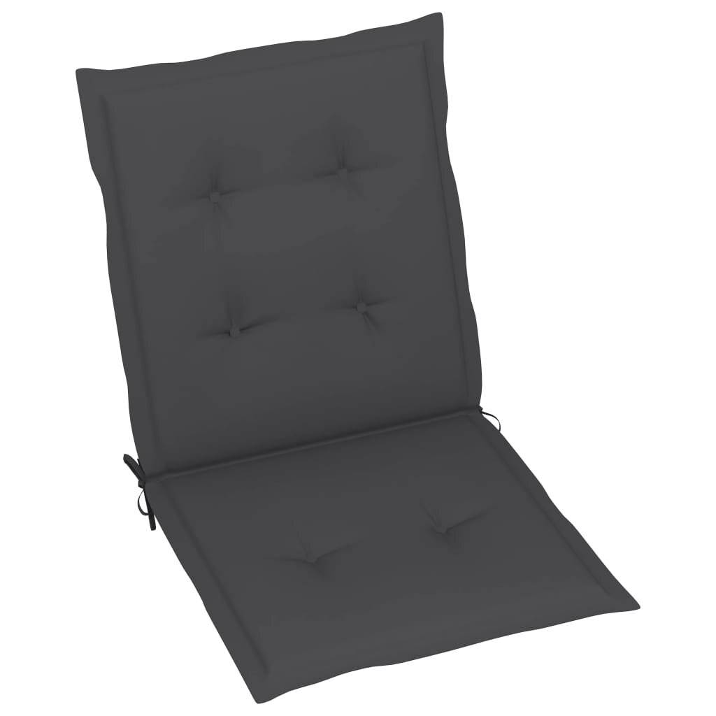 Gartenstuhlauflagen 6 Stk. Anthrazit 100x50x4 cm-3