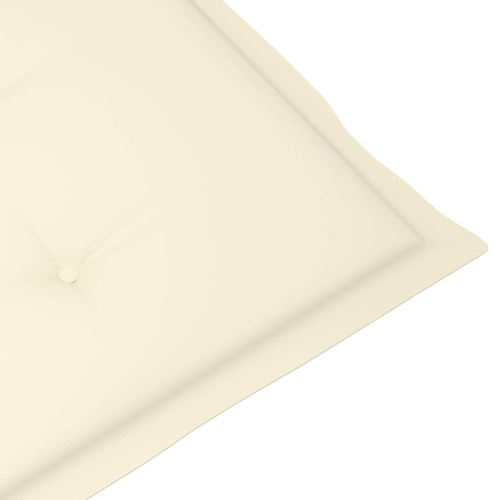 Gartenstuhlauflagen 6 Stk. Creme 100x50x4 cm-4