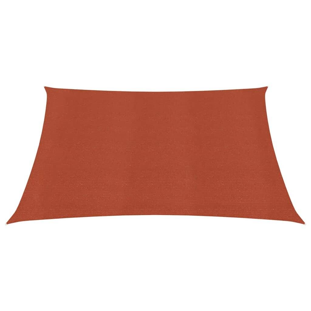 Sonnensegel 160 g/m² Terrakottarot 6x6 m HDPE-2