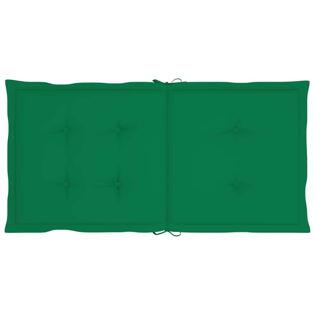 Gartenstuhlauflagen 6 Stk. Grün 100x50x4 cm-2